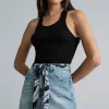 Hot Lez a Lez A Line Jean Skirt|
