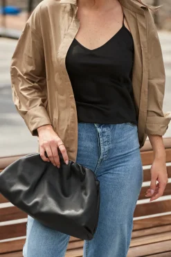 Outlet RD Style Addison Poplin Oversize Shirt-Dune|