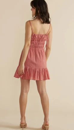 Discount Minkpink Anne Tie Dress-Dusty Pink|