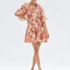 New Minkpink Azar Frill Mini Dress|