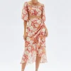 Minkpink Azar Ruched Midi Skirt|