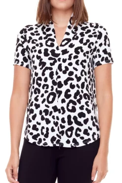 Clearance Up! Bamboo Short Sleeve Top-Lynx|