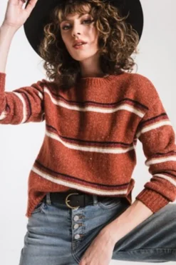 Hot Others Follow Blondie Sweater-Auburn|