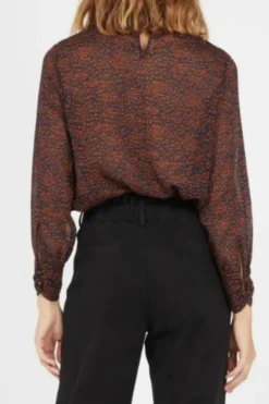 Hot The Korner Blue High-Neck Printed Top|
