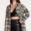 Hot BB Dakota by Steve Madden Brooklyn Shacket-Grey|