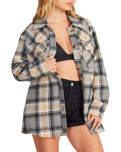 Hot BB Dakota by Steve Madden Brooklyn Shacket-Grey|