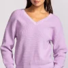 Pink Martini Cameron Sweater-Purple|