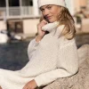 Hot Z Supply Cassie Sweater Dress-Sandstone|
