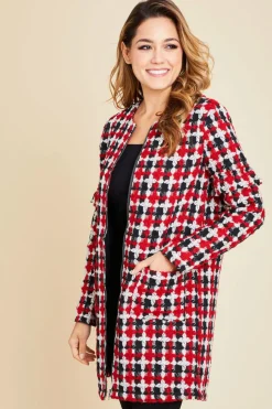 Hot Jack by BB Dakota Check Your Facts Apple Red|