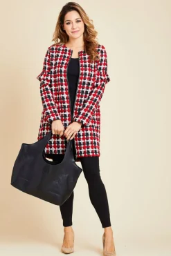Hot Jack by BB Dakota Check Your Facts Apple Red|
