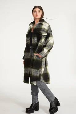 BB Dakota by Steve Madden Chloe Shacket-Green Multi|