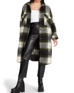 BB Dakota by Steve Madden Chloe Shacket-Green Multi|