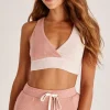 Outlet Z Supply Color Block Lounge Bra-Pink Sky|