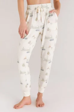New Z Supply Comfy Camper Jogger-Cloud Dancer|