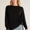 Online Z Supply Cool Down Long Sleeve Top-Black|