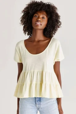 Best Z Supply Cove Slub Tiered Top-Sunrise|