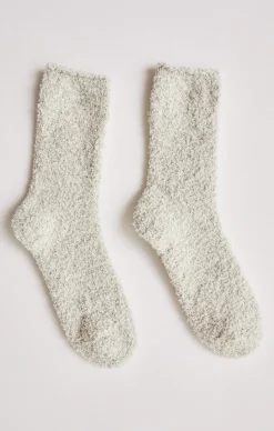 New Z Supply Cozy Plush Socks-Agave Green (2-Pack)|-New