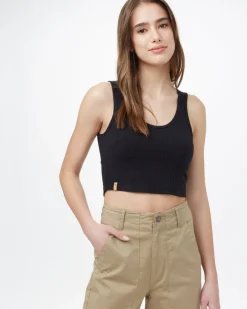 Clearance Tentree Cropped Fitted Tank|