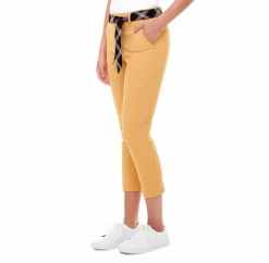 Outlet Up! Cropped Trouser Pant With Sash|