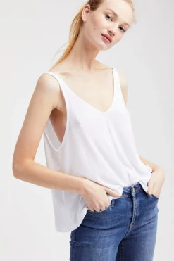 Outlet Free People Dani Tank-White|