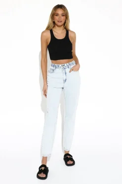 Best Madison The Label Dantae Crop Tank-Black|