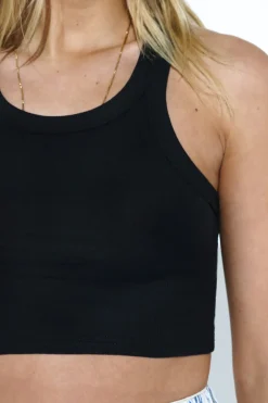 Best Madison The Label Dantae Crop Tank-Black|