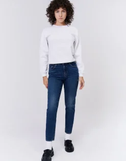 Clearance Unpublished Debbie Step-Mom High Waist Slim Fit-Nightsky|