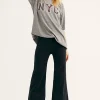 Hot Free People Drapey A-Line Pull-On Jeans|