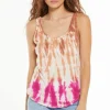 New Z Supply Easy Sorbet Skies Tie-Dye Tank-Sahara|