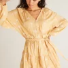Clearance Z Supply Easy To Love Palm Dress-Wheat|