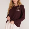 Online Z Supply Eden Busy Long Sleeve Top-Fig|