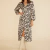Minkpink Eliza Midi Dress-Blk/Pink|Minkink
