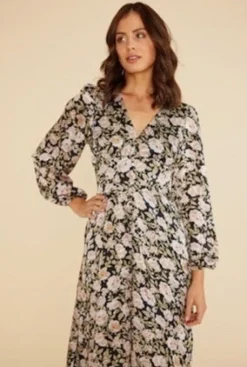 Minkpink Eliza Midi Dress-Blk/Pink|Minkink