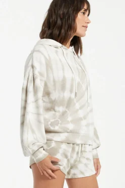 Z Supply Eva Spiral Tie-Dye Hoodie|