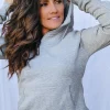 Wanakome Faith Half Zip Pullover-Light Heather Grey|