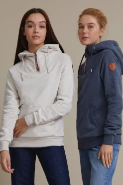Wanakome Faith Half Zip Pullover-Light Heather Grey|