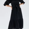 Online Minkpink Fatima Frill Midi Dress-Black|