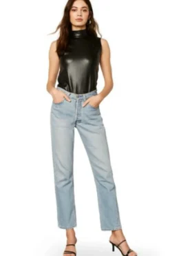Discount BB Dakota Faux-M-G Vegan Leather Bodysuit|