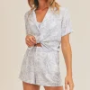 Outlet Sage The Label Feelin Fine Short Sleeve Linen Shirt|