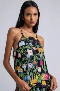 Outlet Lez a Lez Floral Cami-Instinto|
