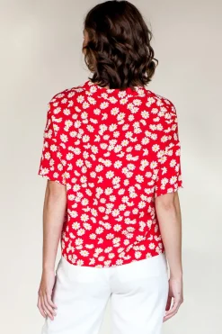 Outlet Pink Martini Floral For Me Top-Red|