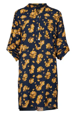Discount M Italy Floral Navy Dress|