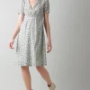 Online Indi & Cold Floral Print Midi Dress|