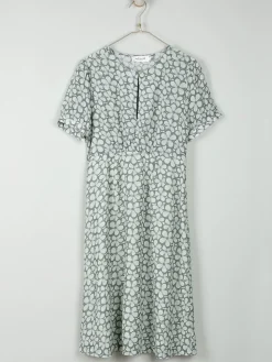 Online Indi & Cold Floral Print Midi Dress|