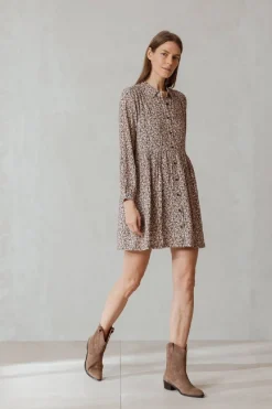 Indi & Cold Floral Shirt Dress-Rosa|