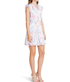 Clearance BB Dakota by Steve Madden Floral Vibes Dress-Ivory|