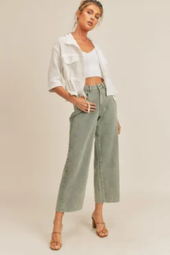 New Sage The Label For A Moment Linen Jacket|