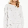 New Z Supply Frosted Plush Star Long Sleeve Top|