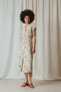 Indi & Cold Fungi Dress-Vanilla|