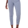 Discount I Love Tyler Madison Gwyneth Gingham Trouser Pant-Blue|Up!